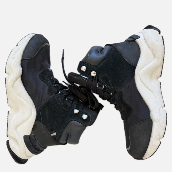 SOREL Kinetic Conquest Waterproof Black High Top Sneaker Boots - Winter Size 6 - Picture 4 of 10